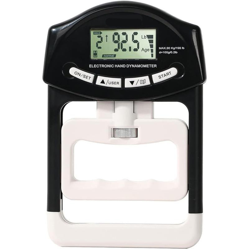 Hand Dynamometer Grip Strength Tester – 198 lbs/90 kg Digital Hand Strength Trainer