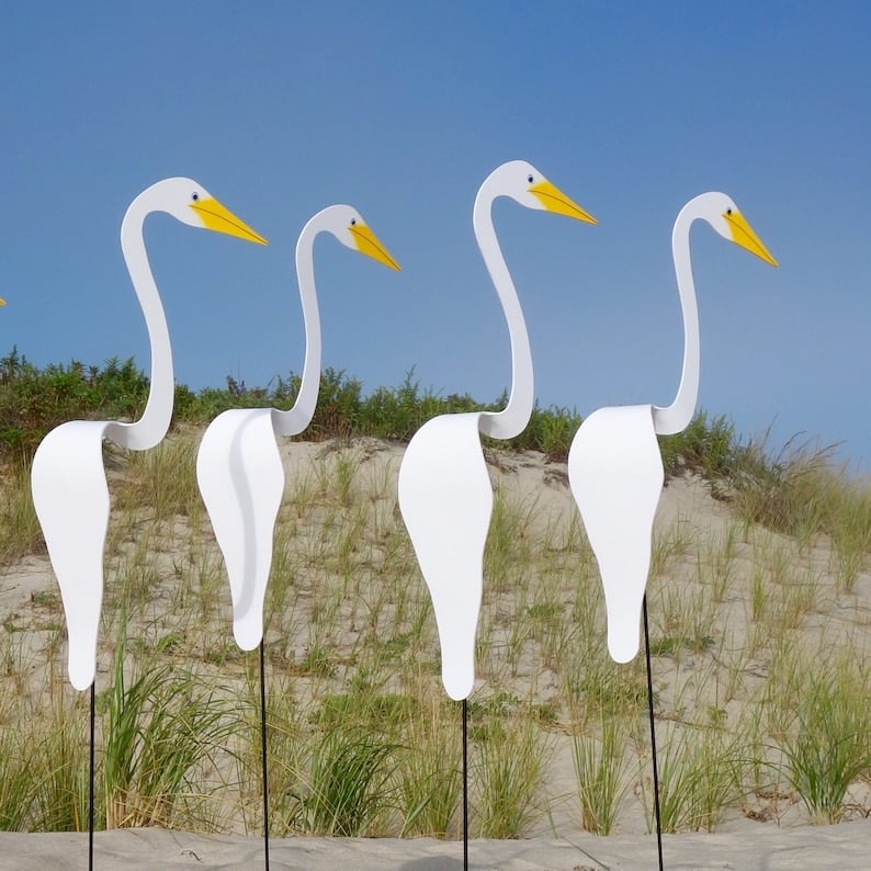 Swirl Bird Garden Art Decoration