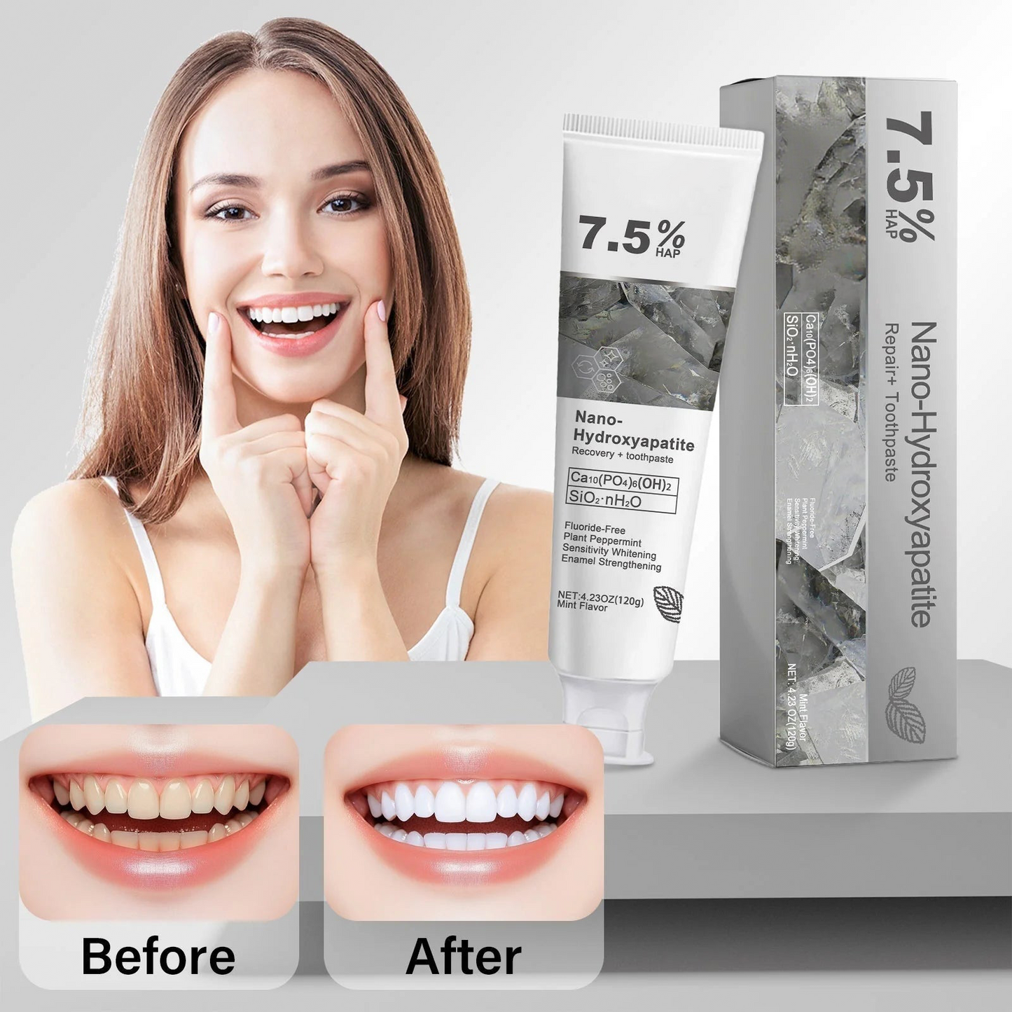 Fluoride-Free Hydroxyapatite Toothpaste🦷