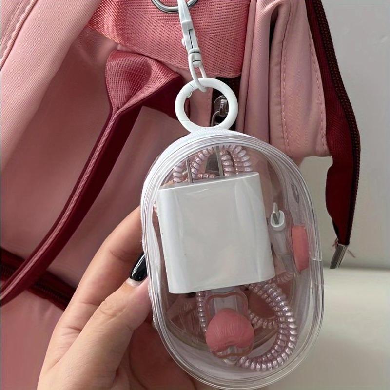 Portable Transparent Multifunctional Zipper Storage Bag