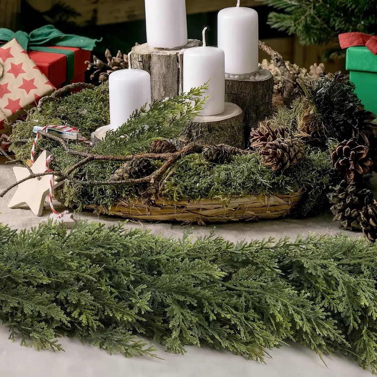 🎄Christmas Hot Sale 49%OFF⛄Artificial Cedar Garland🎄