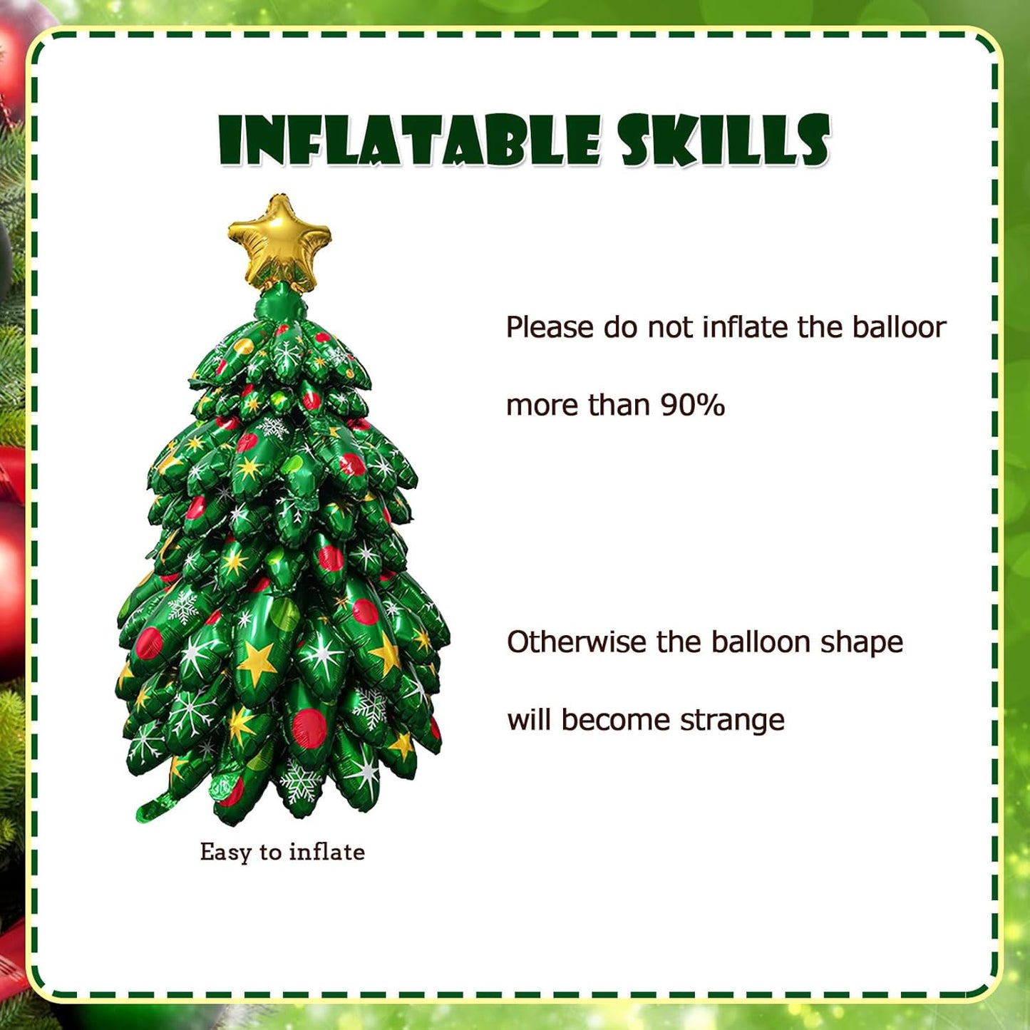 Last day 50% OFF-Christmas tree balloon decoration(52IN)