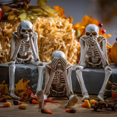 🎃👻💀Halloween Fireplace Simulation Skull Combination