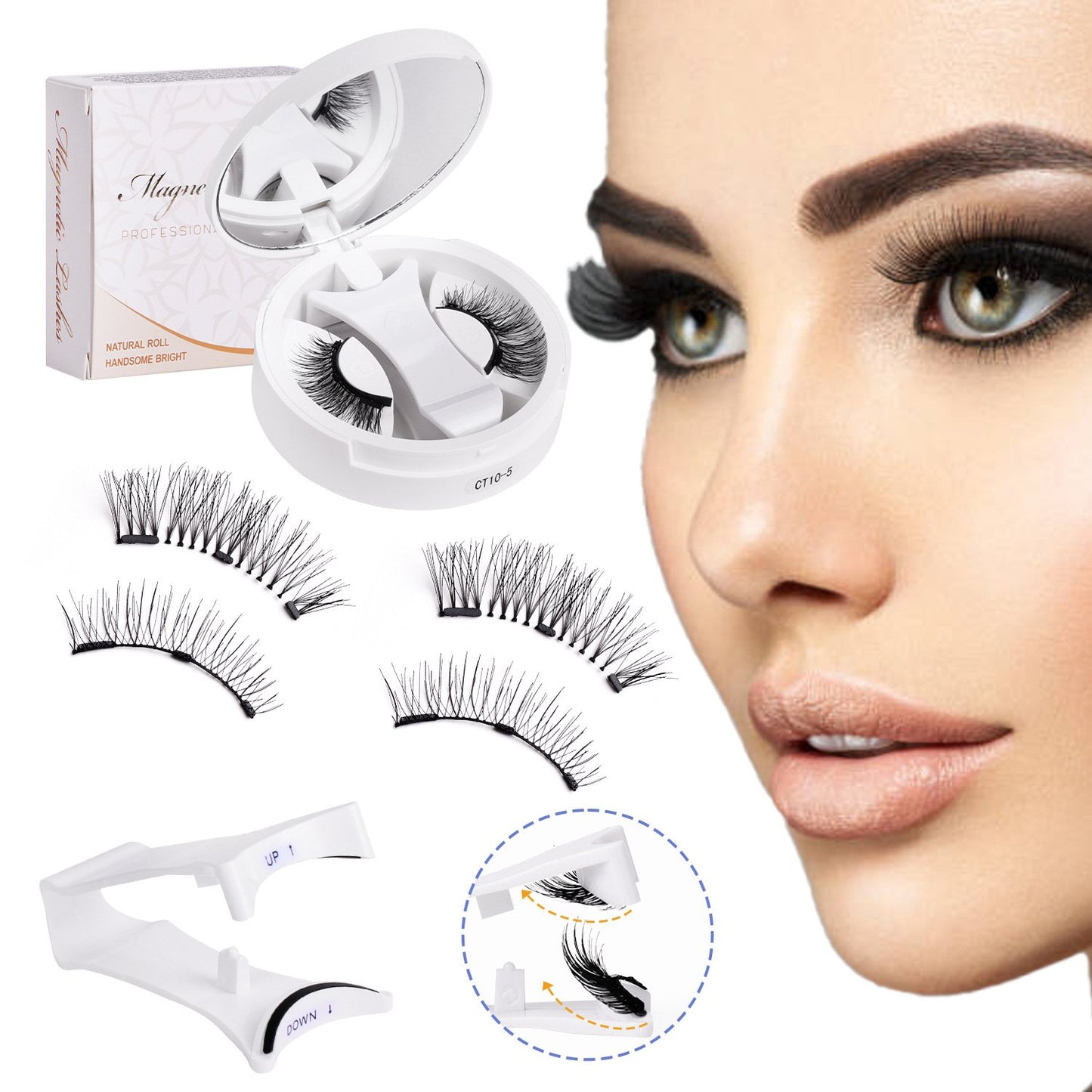 💖Summer Hot Sale-- Soft Magnetic Eyelashes All-in-One Box, Reusable