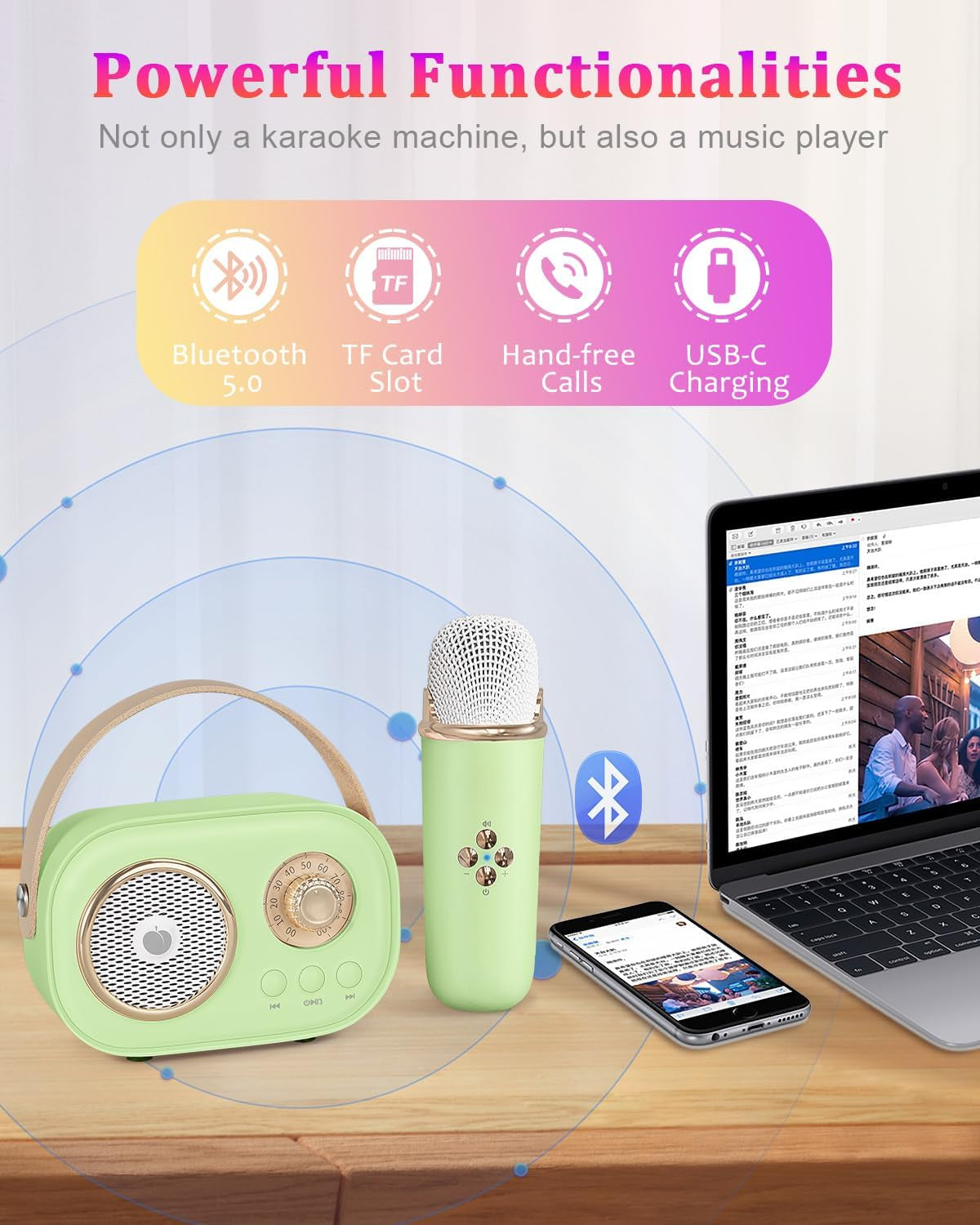 VivaMic Portable Kids Karaoke Fun Set