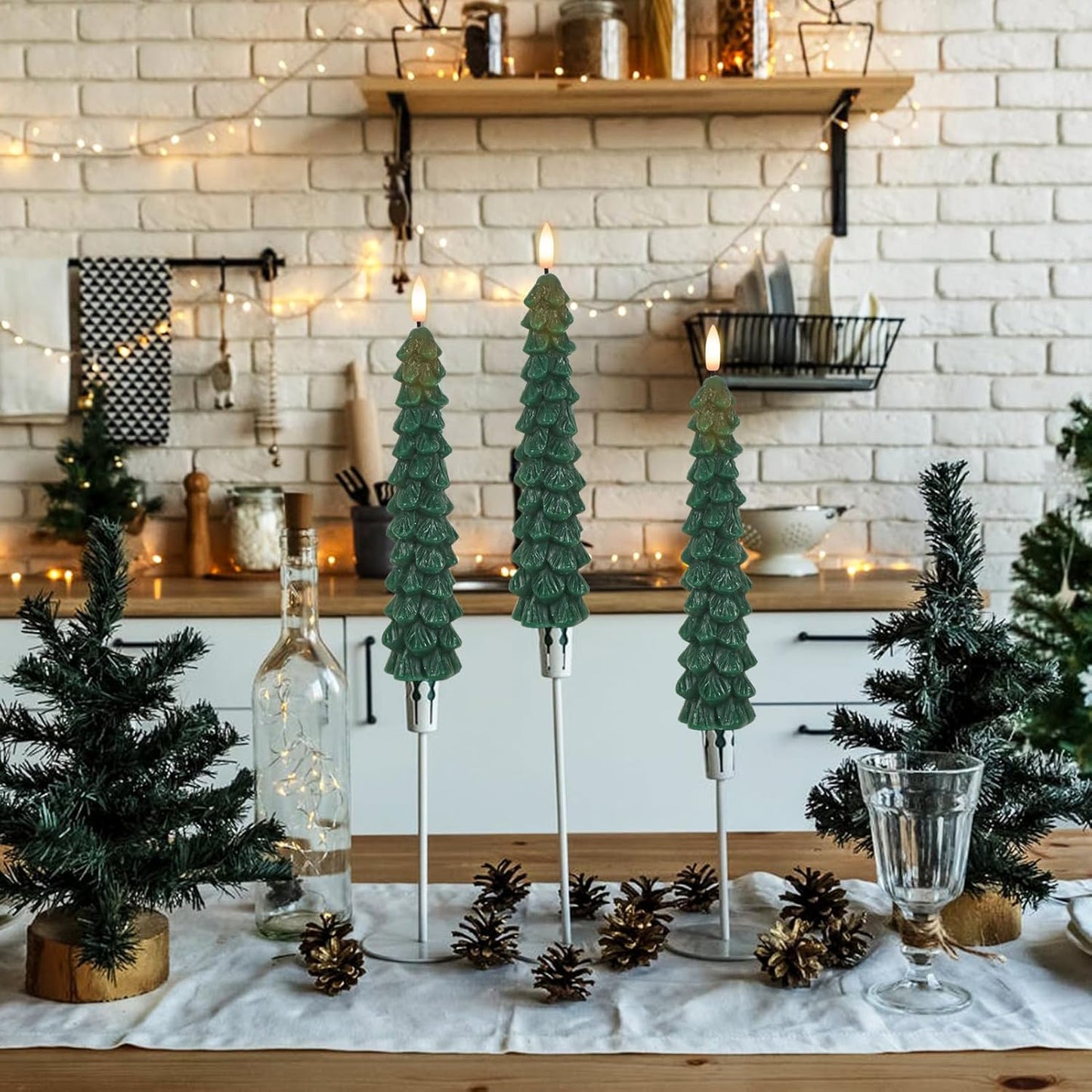 🔥 Early Christmas Sale 49% OFF 🌲Christmas Tree Flameless Taper Candle Lights with Remote Control