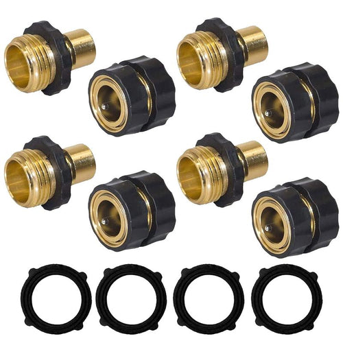 Garden Hose Quick Connector, 3/4 Inch Male and Female Garden Hose Fitting Quick Connector