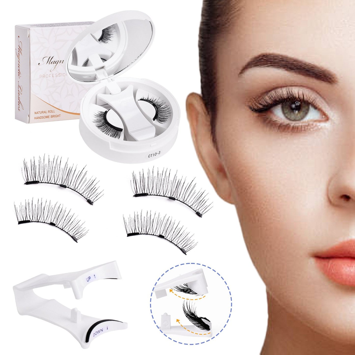💖Summer Hot Sale-- Soft Magnetic Eyelashes All-in-One Box, Reusable