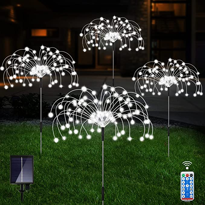 Waterproof Solar Garden Fireworks Lamp