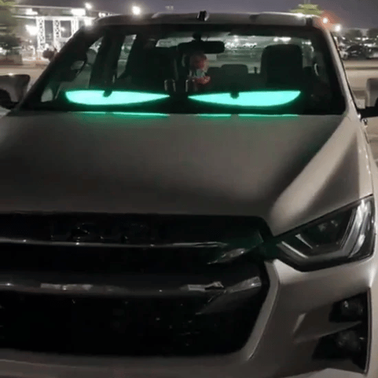 😈 Halloween Spooktacular Deal Alert! 🎃 Devil Eyes LED Sign: App - Controlled, Animated for Car/Truck Windshields