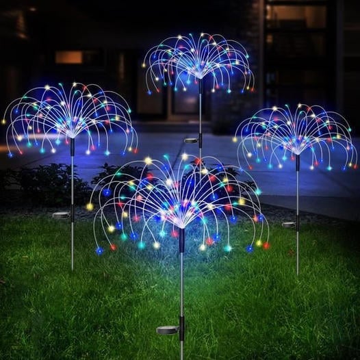 Wasserdichte Solar-Garten-Feuerwerkslampe