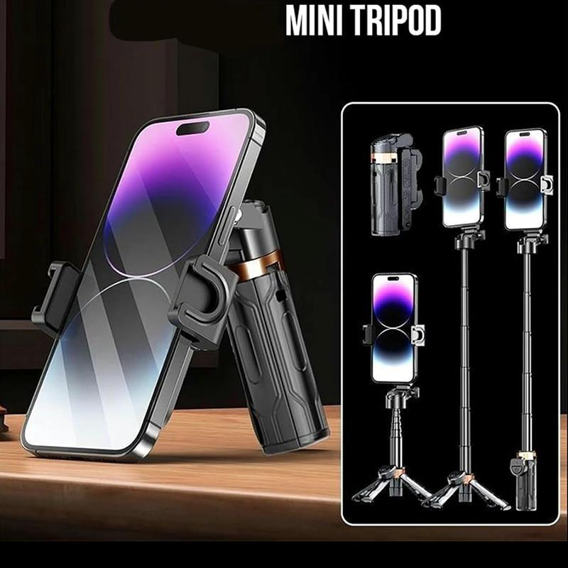 New portable selfie stick, mini tripod, flip-able flexible tripod