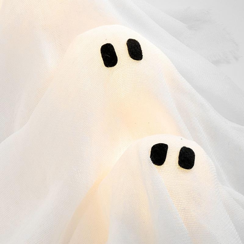 👻Halloween Glowing Ghost Wreath