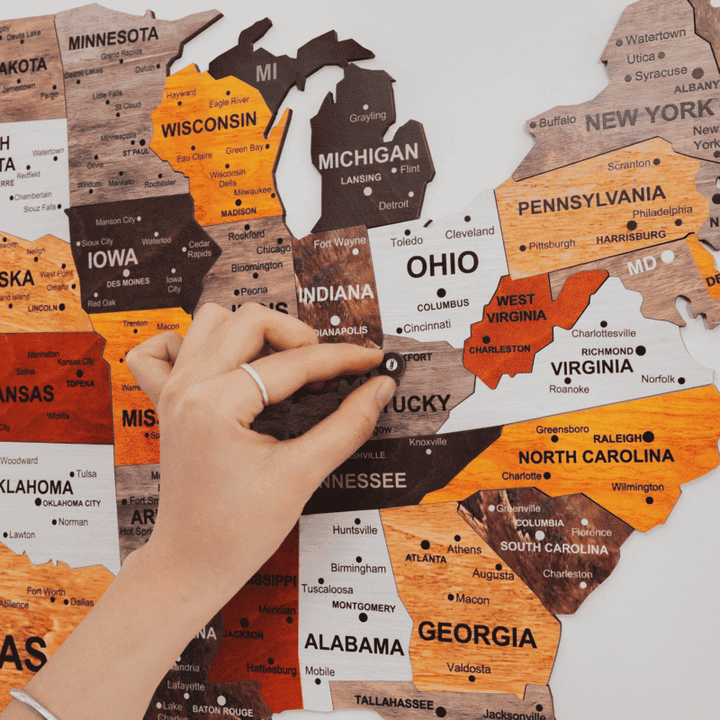 The United States Map Puzzle Full Packed