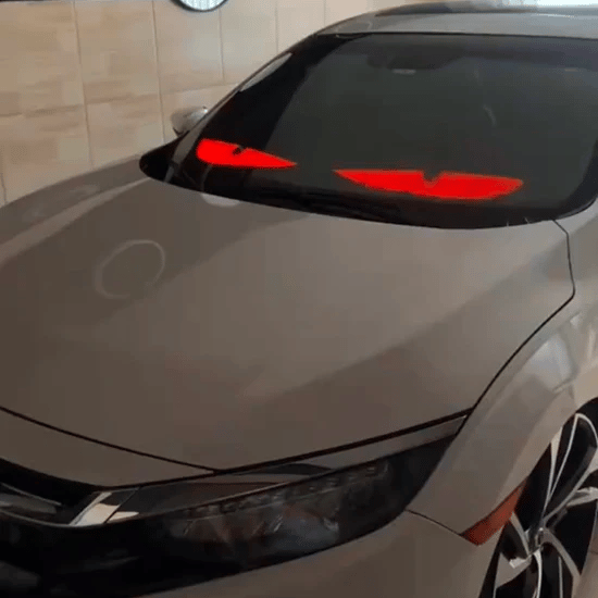 😈 Halloween Spooktacular Deal Alert! 🎃 Devil Eyes LED Sign: App - Controlled, Animated for Car/Truck Windshields