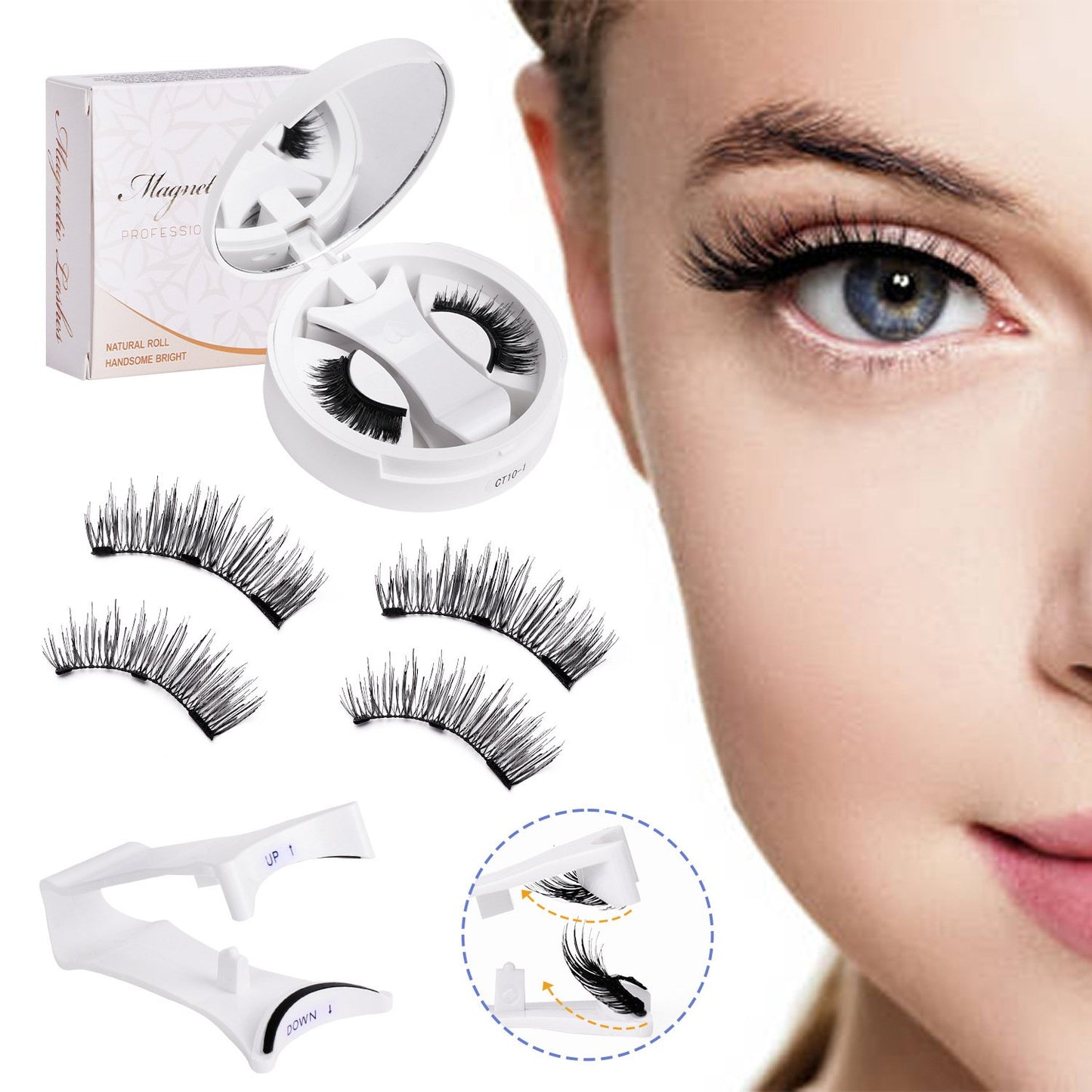 💖Summer Hot Sale-- Soft Magnetic Eyelashes All-in-One Box, Reusable