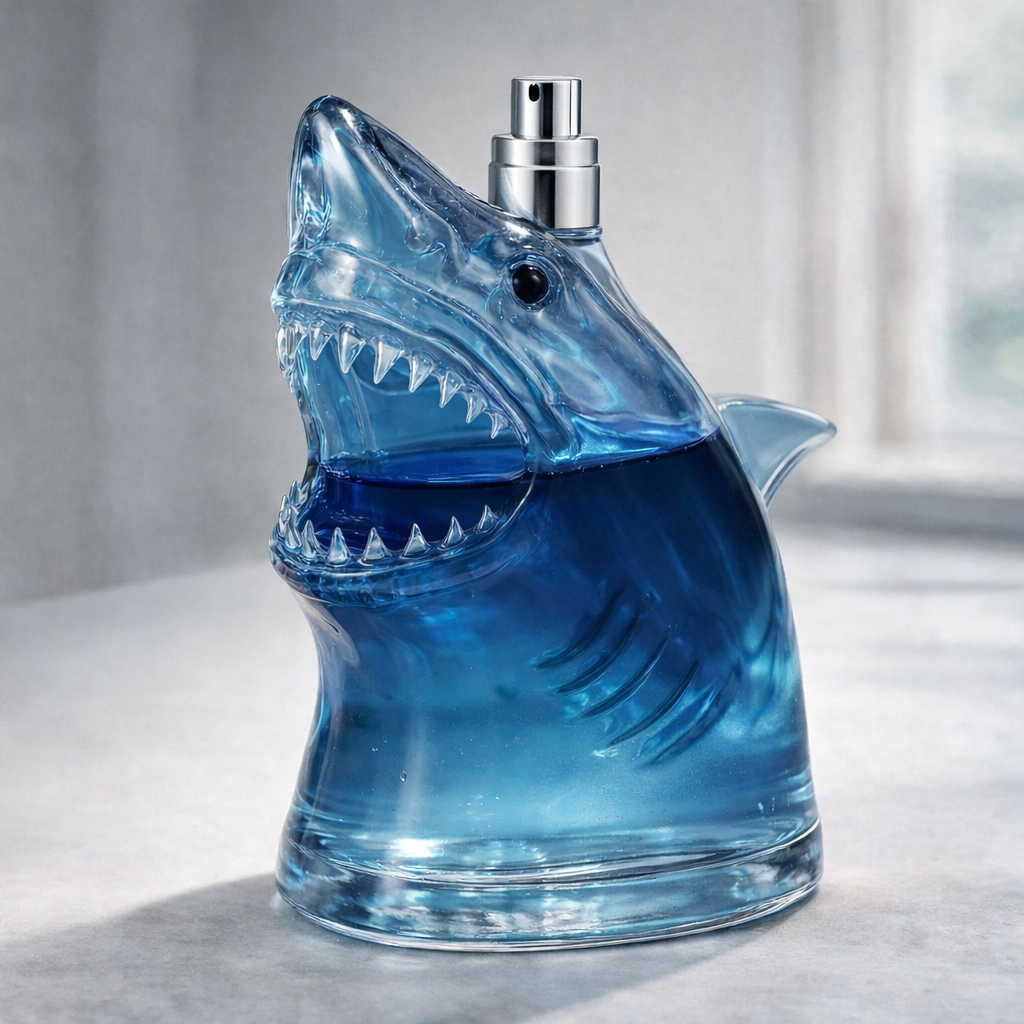 🦈🌊 DEEP WATER Fragrance Bottle,Jaws-Style Fragrance Bottle