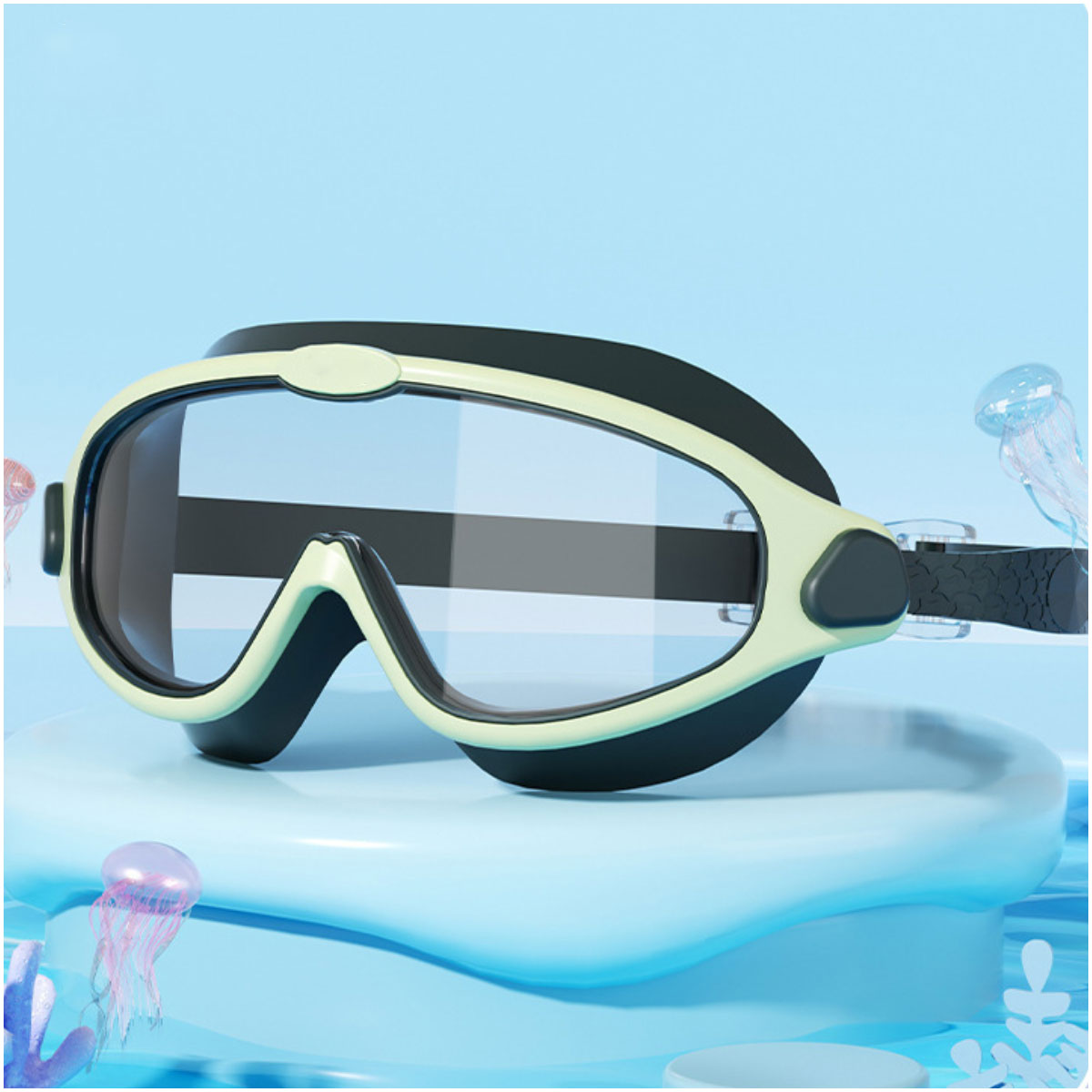 ✨2025 Hot Sale 55%-OFF-🌊HD children's large frame waterproof and anti-fog swimming goggles