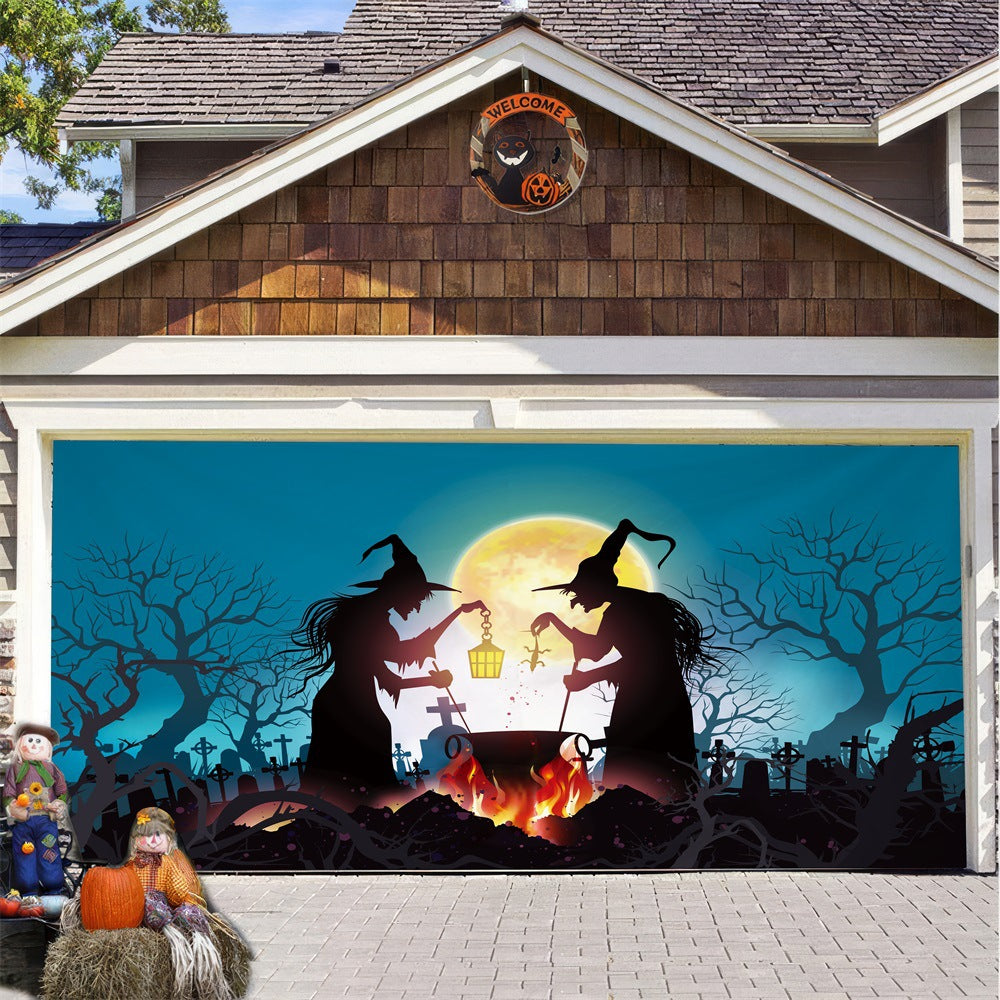 🏆10K+ SOLD LAST WEEK! 49% OFF NOW - 🎃Halloween Garage Door Cover