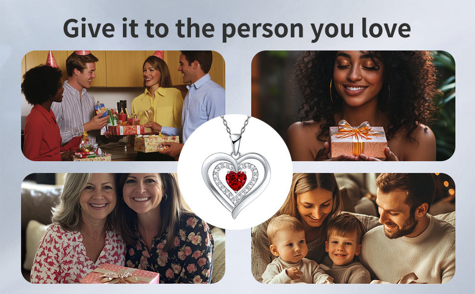 👉 Apple Gift Box Heart Necklace —💖 The Perfect Gift or a Beautiful Treat for Yourself