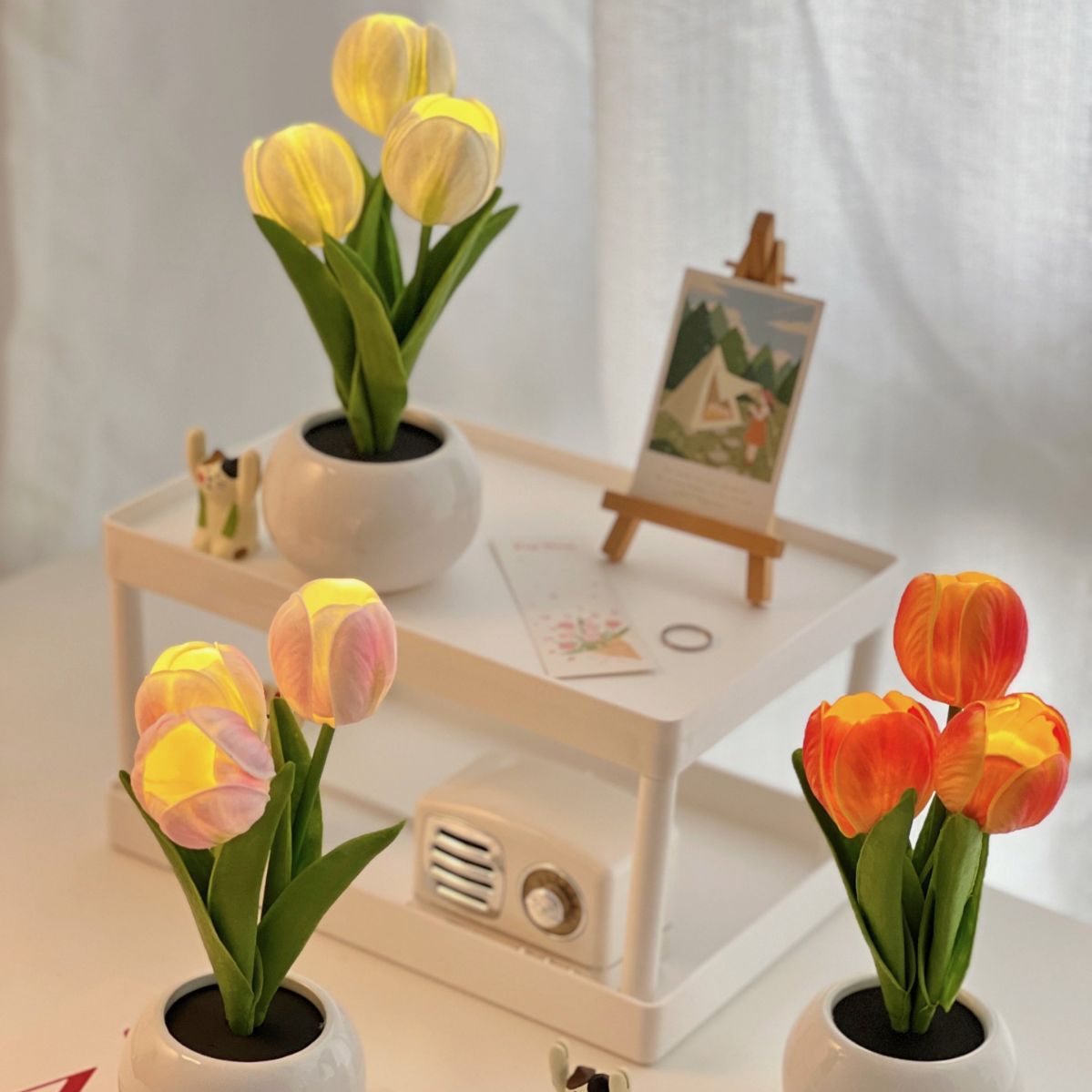 Tulip Lamp LED Simulation Tulip Night Light Decoration