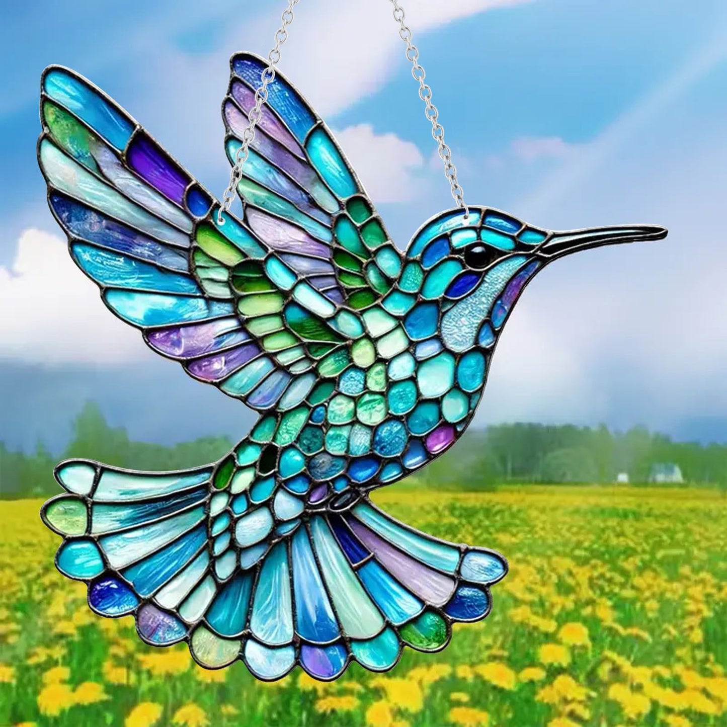 🔥Acrylic Bird Stained Art Ornament – Outdoor & Living Room Decor