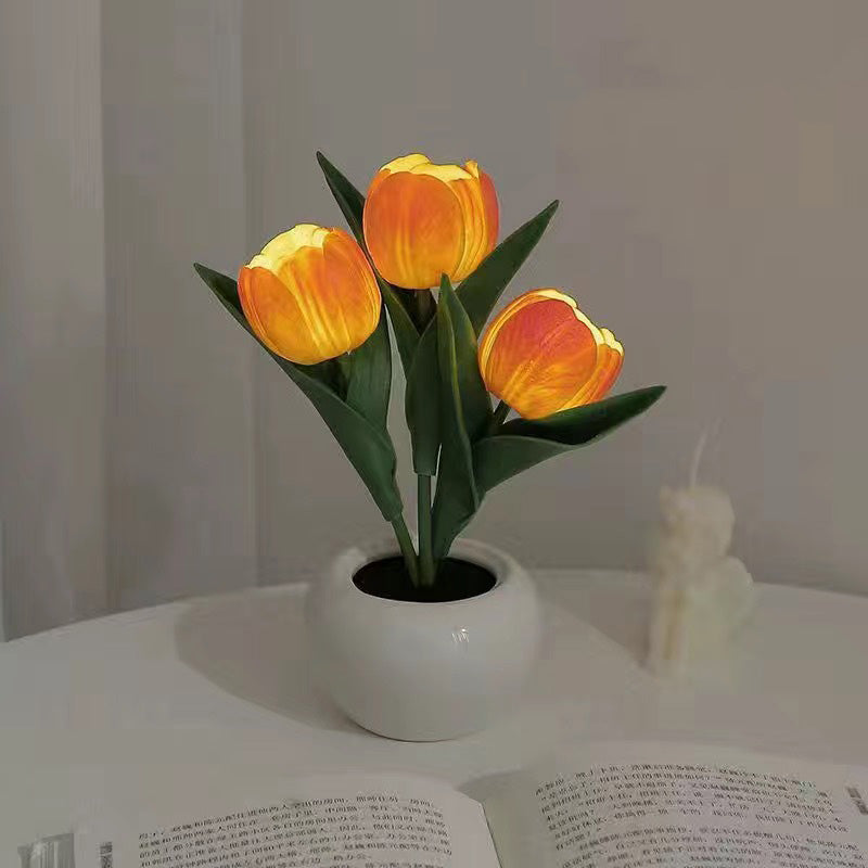 Tulip Lamp LED Simulation Tulip Night Light Decoration
