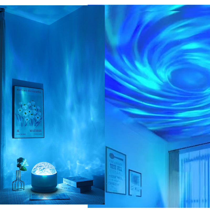 🔥LETZTER Verkauf 70 % RABATT - Ozeanwellen- und 3D-Wasserwellen-Projektorlicht in 16 Farben