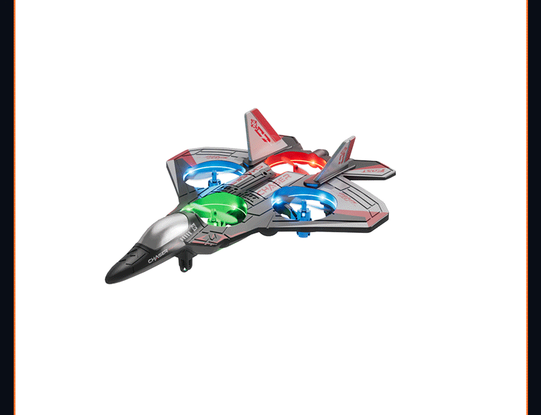 🎮2.4G Remote Control Stunt Fighter Plane, Beginner Friendly RC Drone Aircraft With Headless Mode✈️
