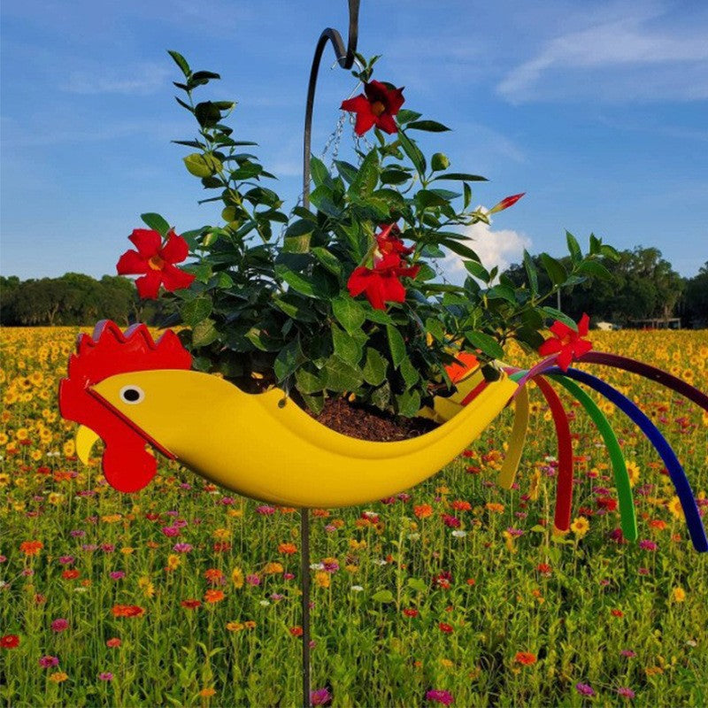 Final Inventory 70% OFF🦩Bright Colorful Bird Hanging Planter Yard Decor