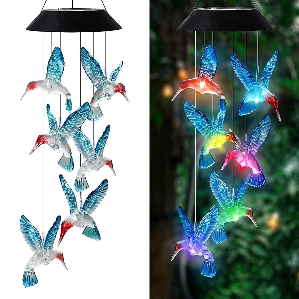 🦋 Enhance Your Garden - ✨Creative Bird Design Solar Wind Chimes