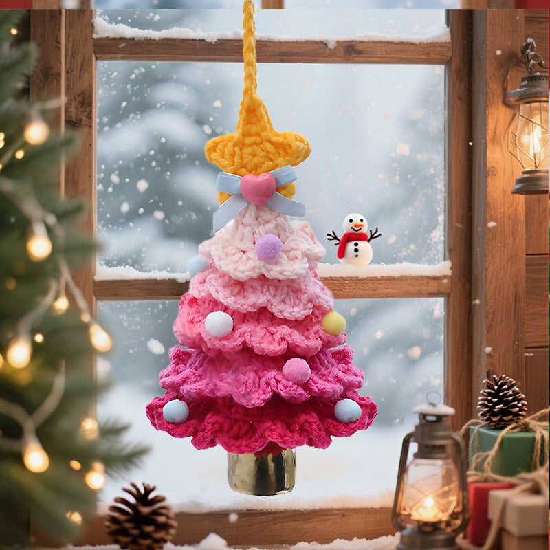 🎄Christmas discount 🌲 Knitted Christmas Tree Bell Decoration – ✨Handmade Holiday Decoration Set💖
