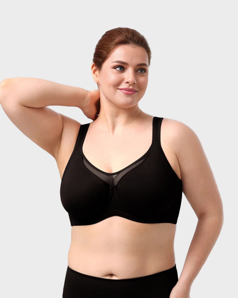 Plus Size Cooling Full Coverage Minimizer Bra.
