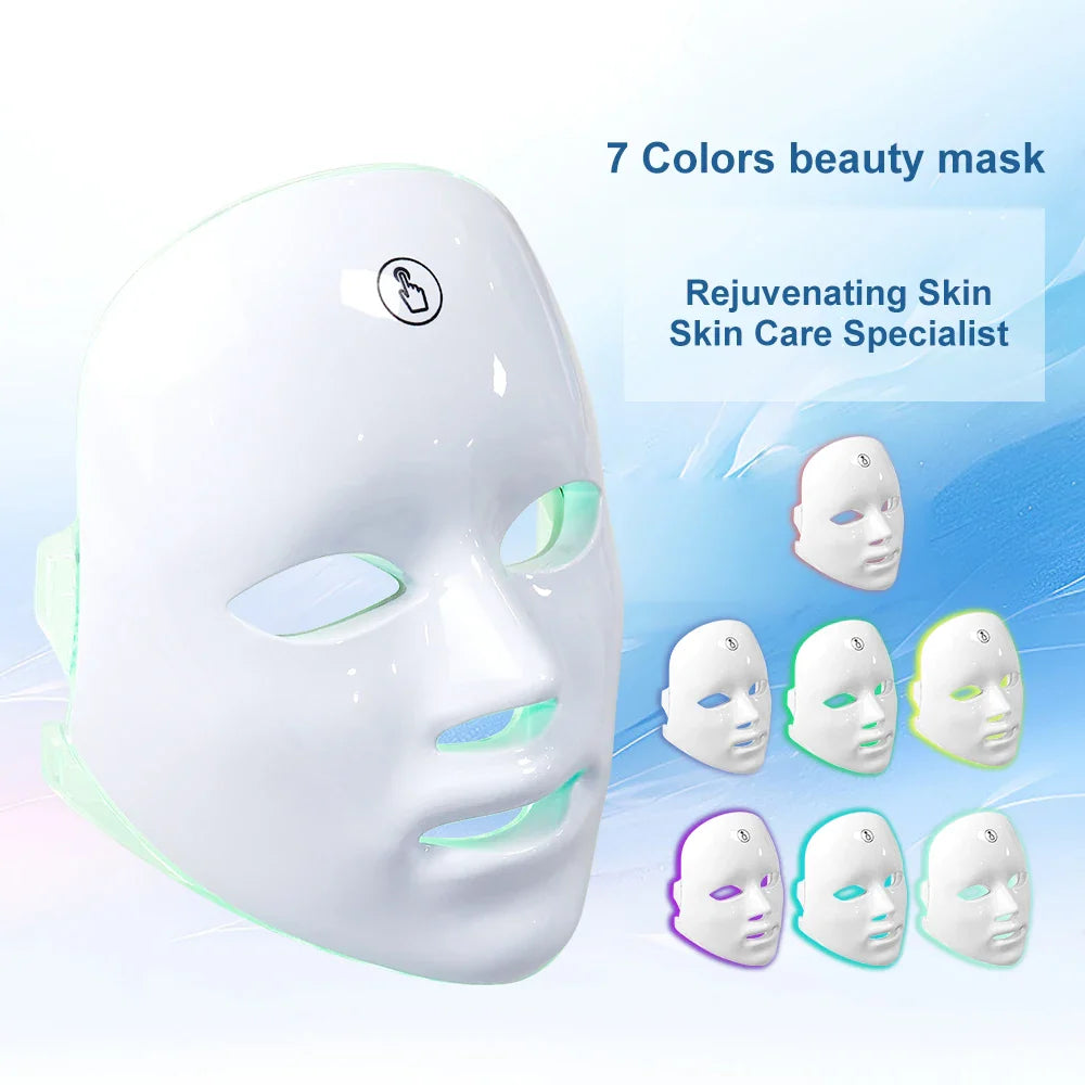 🔥7-Color LED Beauty Mask – Professional Skin Therapy at Home