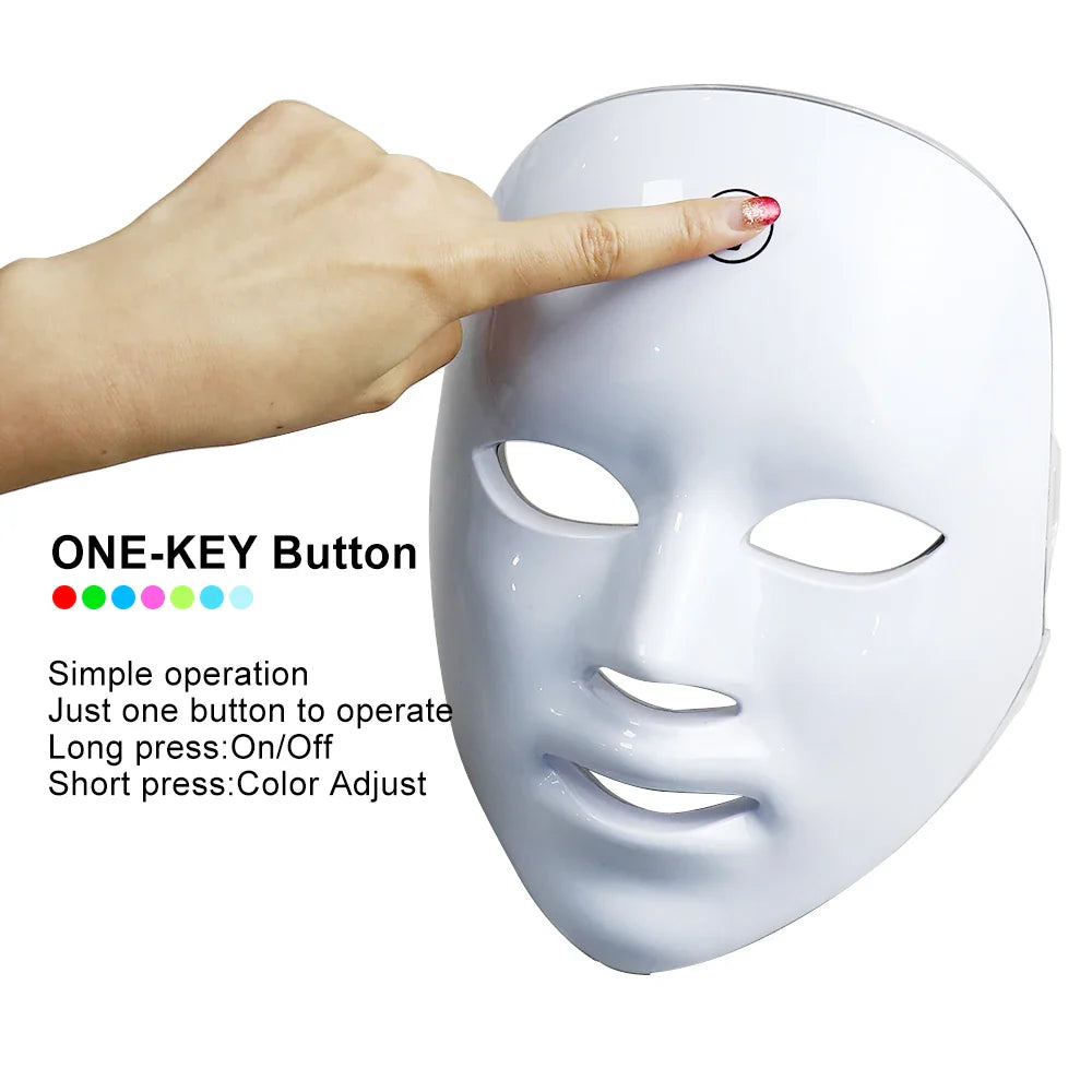 🔥7-Color LED Beauty Mask – Professional Skin Therapy at Home