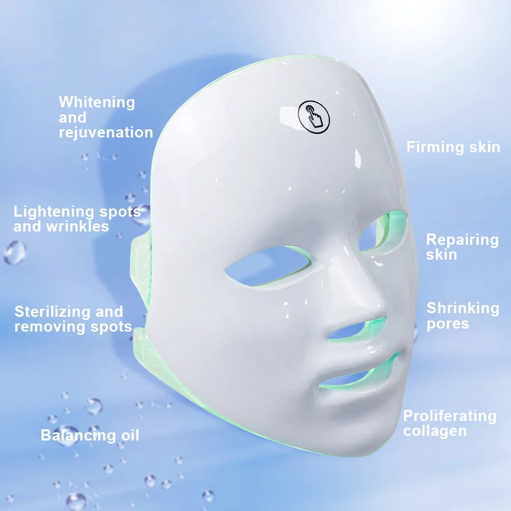 🔥7-Color LED Beauty Mask – Professional Skin Therapy at Home