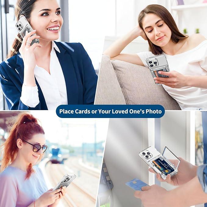 Transparent Photocard Phone Case: Built-in DIY Holder for Personalized Card Display