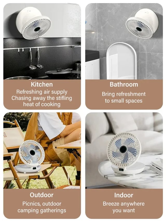 Household dual-use kitchen fan