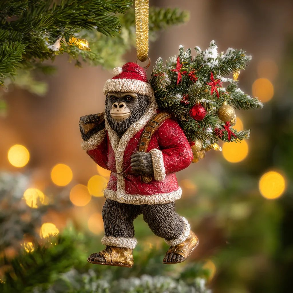 🎄👣Last Day 49% OFF - 2026 Wildlife Wonders CollectionTM Bigfoot Ornament(3D)🌟