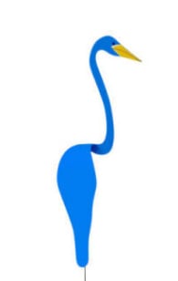 Swirl Bird Garden Art Decoration