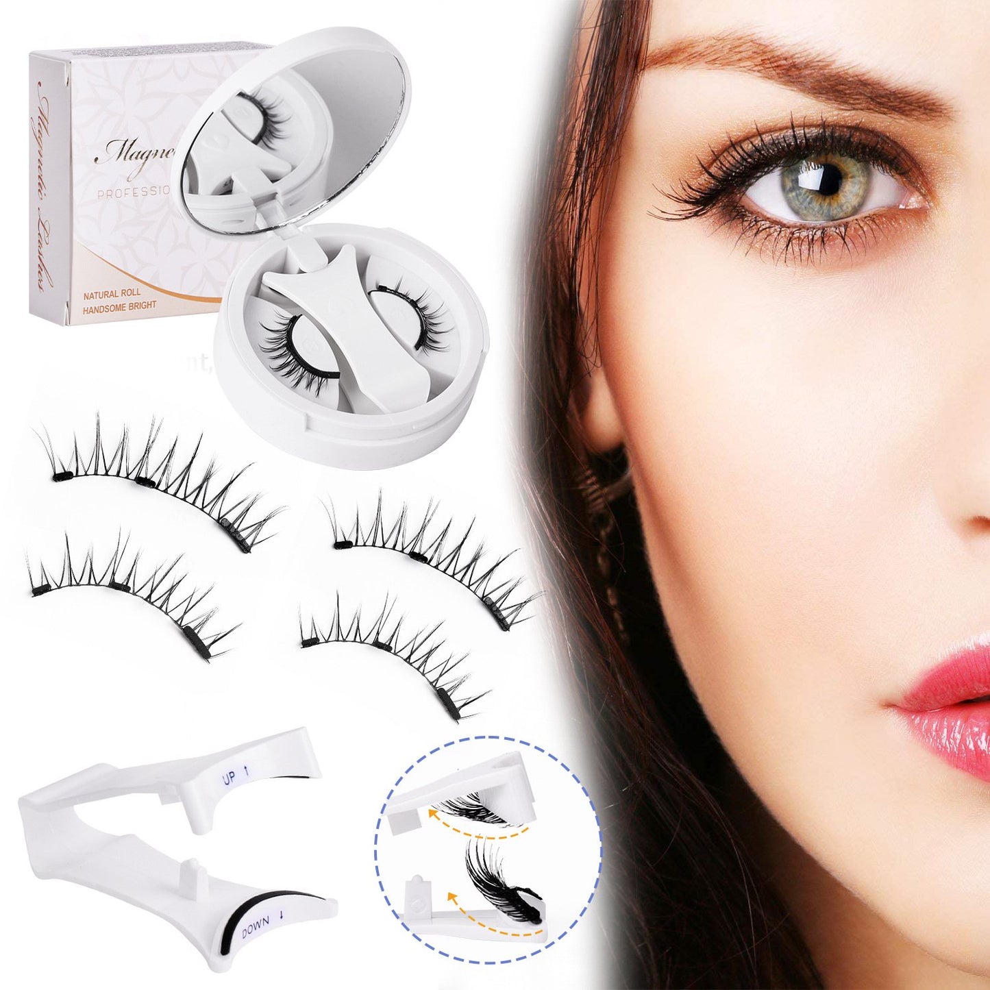 💖Summer Hot Sale-- Soft Magnetic Eyelashes All-in-One Box, Reusable