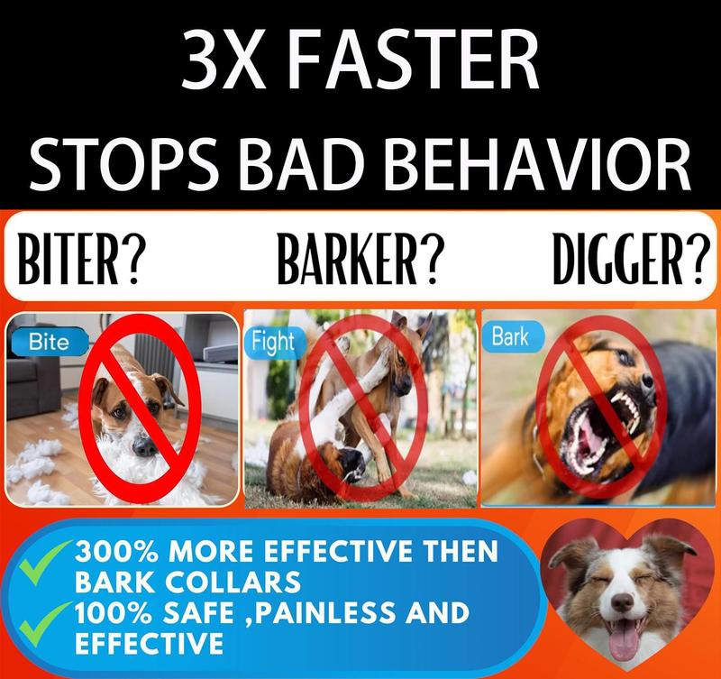 Dog Bark Stopper, Dog Bark Deterrent Deters,Barks no More Dog Training Device