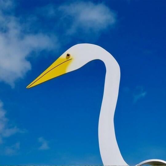 Swirl Bird Garden Art Decoration