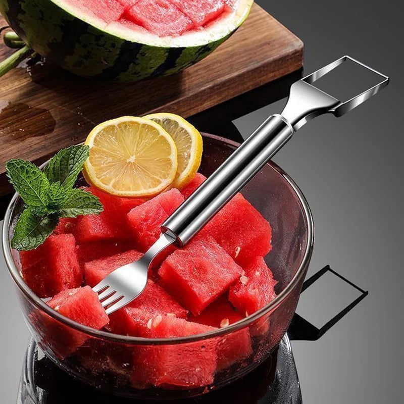🍉✨ 2-in-1 Fruit Cutter & Fork – For Quick and Easy Fruit Serving! 🍓