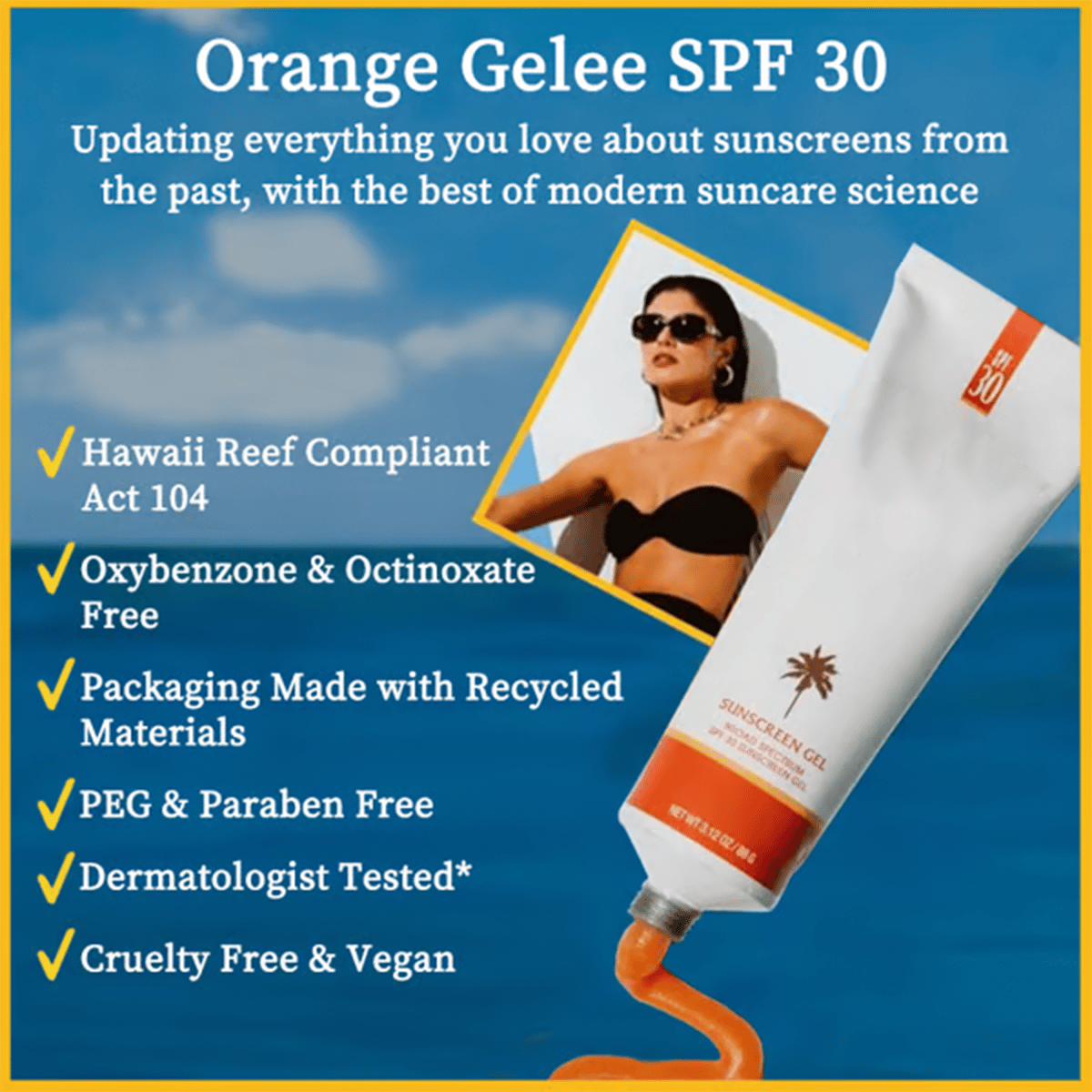 🍊 Orange Tanning Gel SPF 30+