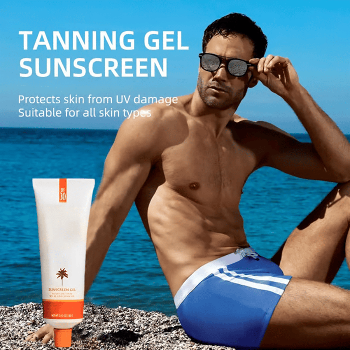 🍊 Orange Tanning Gel SPF 30+