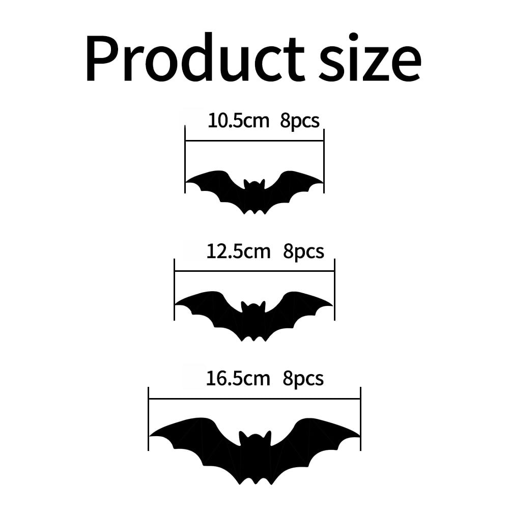 ๐๐ฆ Halloween 3D Lighted Bats