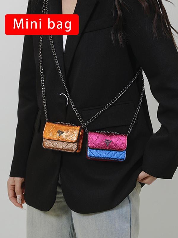 Fashionable mini chain shoulder strap chic crossbody bag