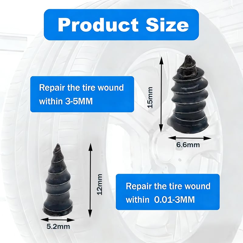 š„Tire Repair Rubber NailšFree Screwdriver Included