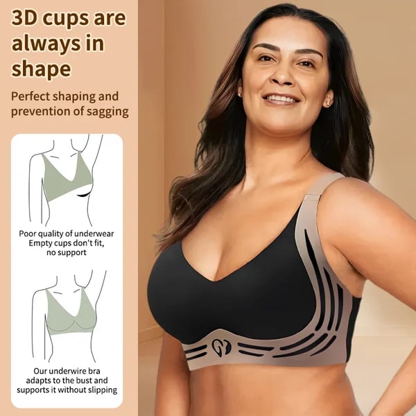 šSuper Gather Bra | Wireless Push-up BrašNo More Sagging Breasts